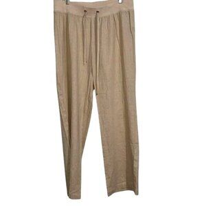 Sky Plus Size 3X Linen-Blend Drawstring Pants Made In Vietnam